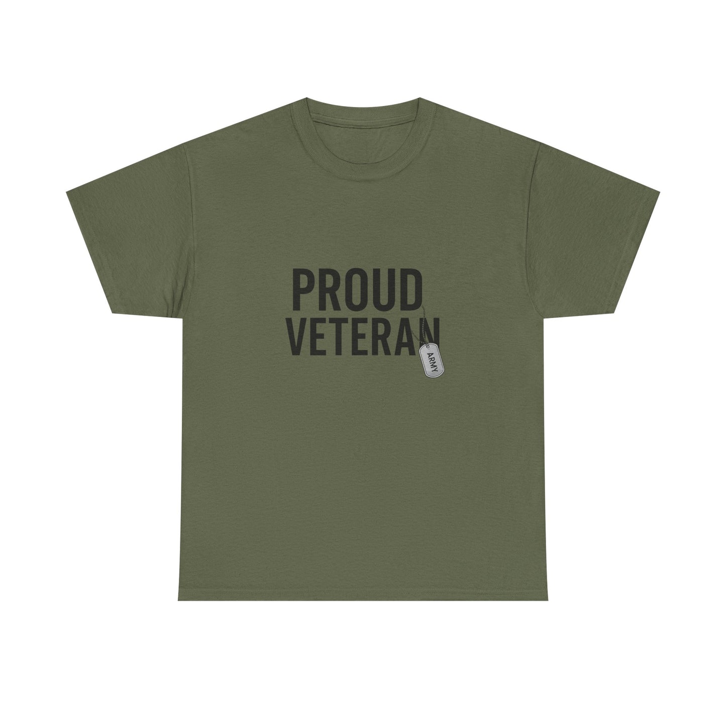Proud Army Veteran Unisex Heavy Cotton Tee