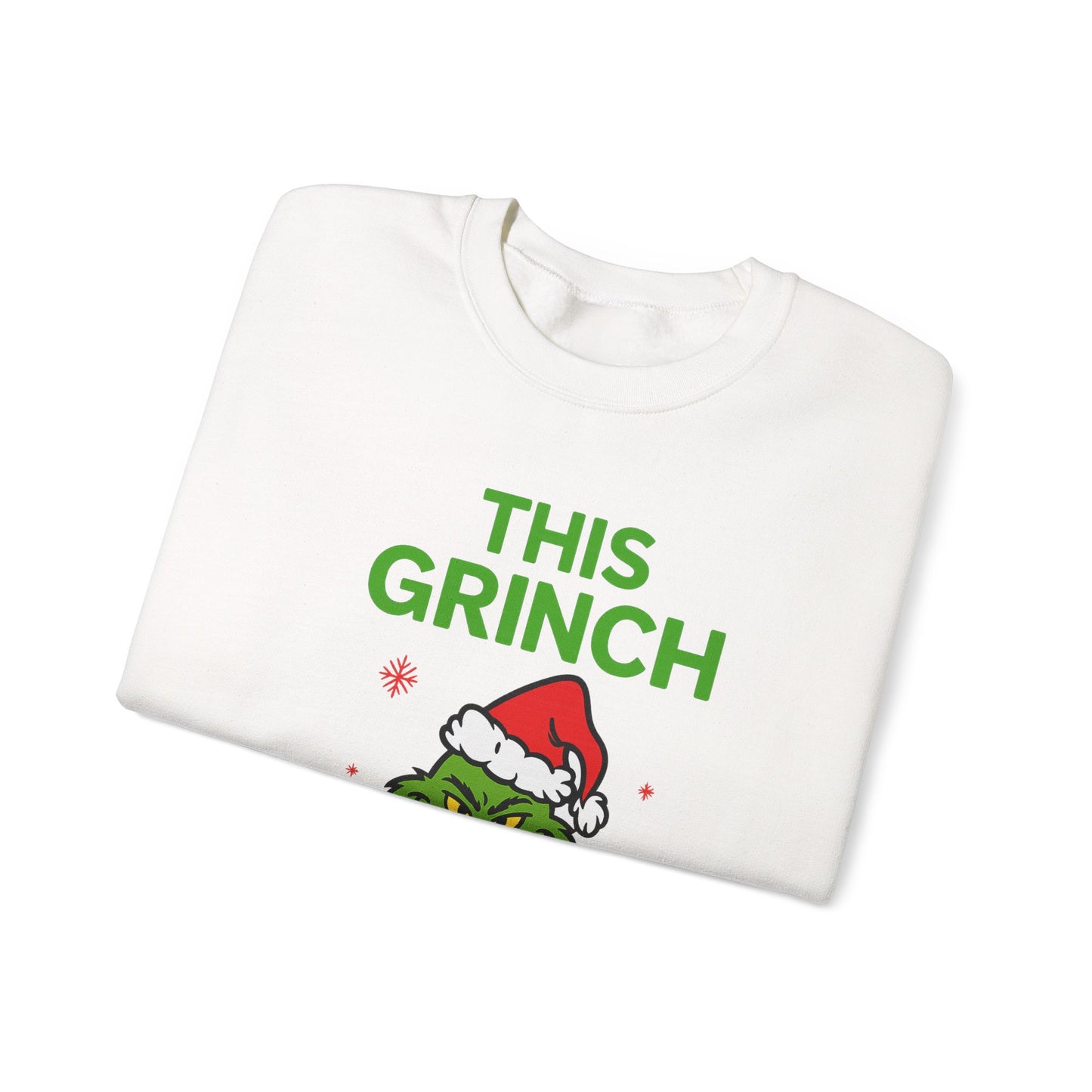 Grinch Holiday Crewneck Sweatshirt - Perfect for Christmas Celebrations
