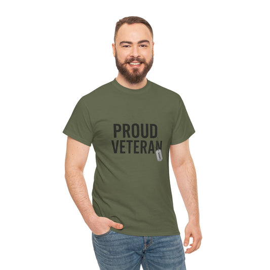 Proud Army Veteran Unisex Heavy Cotton Tee