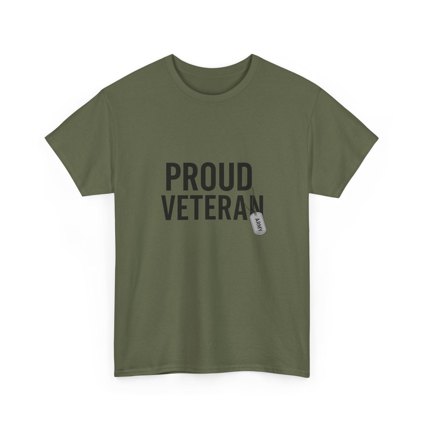 Proud Army Veteran Unisex Heavy Cotton Tee