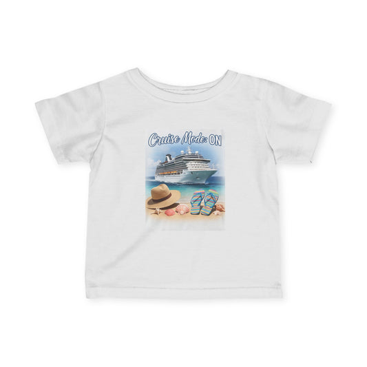 Infant Tee - 'Cruise Mode ON' Baby Vacation Shirt