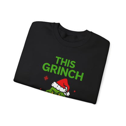 Grinch Holiday Crewneck Sweatshirt - Perfect for Christmas Celebrations