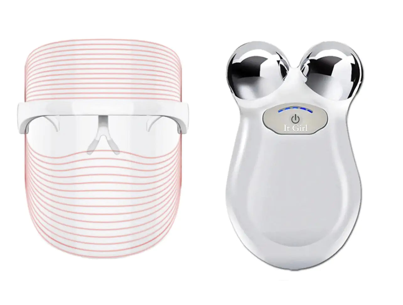 Bundle LED Light Mask And Mini Toning Device